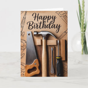 Alles Gute zum Geburtstag - Werkzeuge Karte
