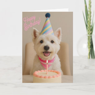 Alles Gute zum Geburtstag Westie Geburtstagskarte Karte
