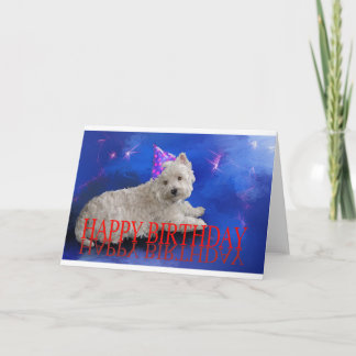 Alles Gute zum Geburtstag Westie Karte