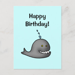 Alles Gute zum Geburtstag! (whale) Postkarte