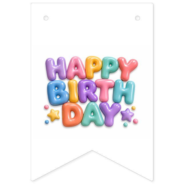 Alles Gute zum Geburtstag Wimpelkette (Erste Fahne)