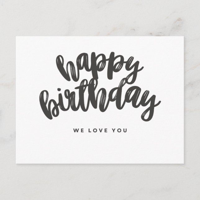 Alles Gute zum Geburtstag, wir Liebe dir Karte (Vorderseite)