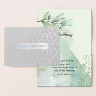 Alles Gute zum Geburtstag. Wirkliche Folienkarte