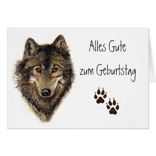 Alles Gute zum Geburtstag, Wolf, Wölfe, Tier Karte | Zazzle.at