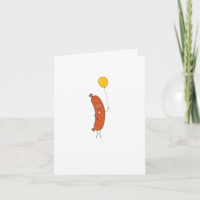 Alles Gute zum Geburtstag Wurst Karte (Vorderseite)
