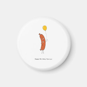 Alles Gute zum Geburtstag Wurst Magnet