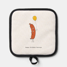Alles Gute zum Geburtstag Wurst Topflappen
