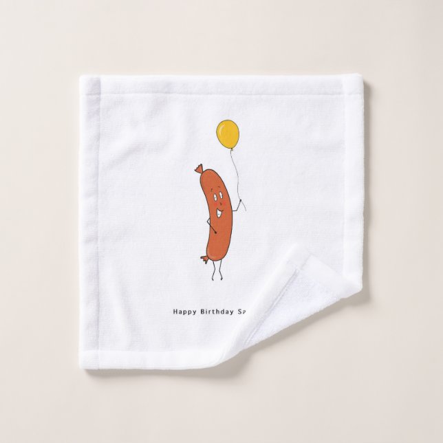 Alles Gute zum Geburtstag Wurst  Waschlappen (Waschlappen)