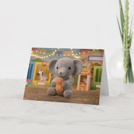 Alles Gute zum Geburtstag Zoo-Elefant und Malvorla Karte