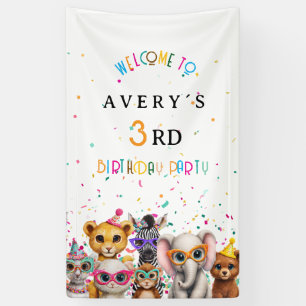 ALLES GUTE ZUM GEBURTSTAG! Zoo Kids Geburtstag Banner