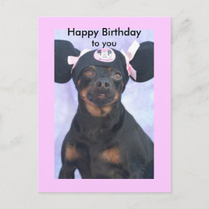Alles Gute zum Geburtstag, zu Ihnen Postkarte