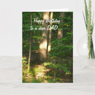 Alles Gute zum Geburtstag zu lieben Vater-Wald Karte