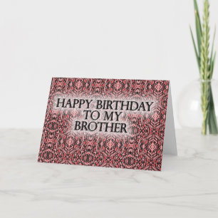 Alles Gute zum Geburtstag zu meinem Bruder Karte