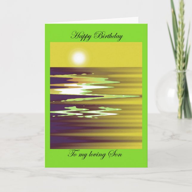 alles Gute zum Geburtstag zu meinem liebevollen Karte (Vorderseite)