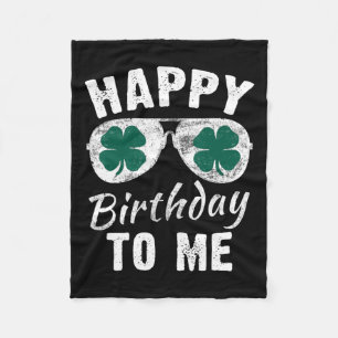Alles Gute zum Geburtstag zu mir St. Patrick's Day Fleecedecke