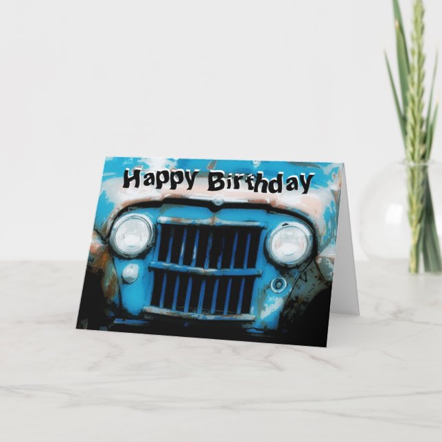 Alles Gute zum Geburtstag zum älteren Mann Karte (Vorderseite)