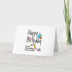 Alles Gute zum Geburtstag zum besten Papa der Welt Karte