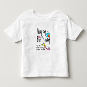 Alles Gute zum Geburtstag zum besten Papa der Welt Kleinkind T-shirt