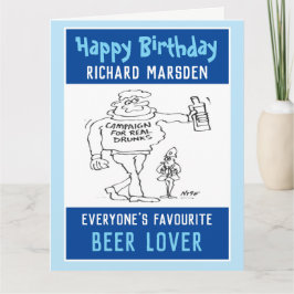 Alles Gute zum Geburtstag zum Bier Lover oder Bier Karte