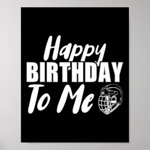 Alles Gute zum Geburtstag zum Eishockey-Eishockeys Poster