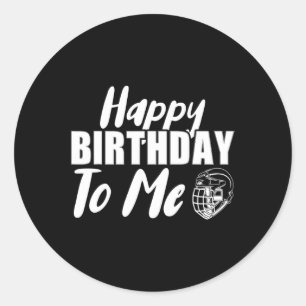 Alles Gute zum Geburtstag zum Eishockey-Eishockeys Runder Aufkleber