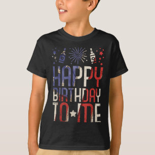 Alles Gute zum Geburtstag zum lustigen 4. Juli Par T-Shirt