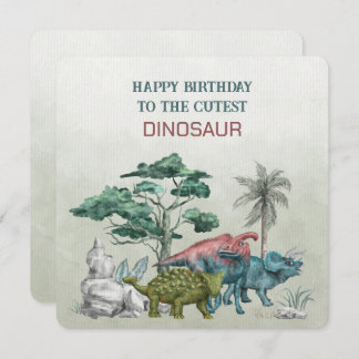 Alles Gute zum Geburtstag zum Niedlichen DINOSAUR