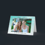 Alles Gute zum Geburtstag zur besten Schwester Karte<br><div class="desc">Alles Gute zum Geburtstag zur besten personalisierten Karte der Schwester überhaupt.</div>