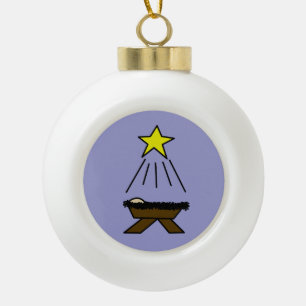 Alles- Gute zum Geburtstagbaby Jesus Keramik Kugel-Ornament