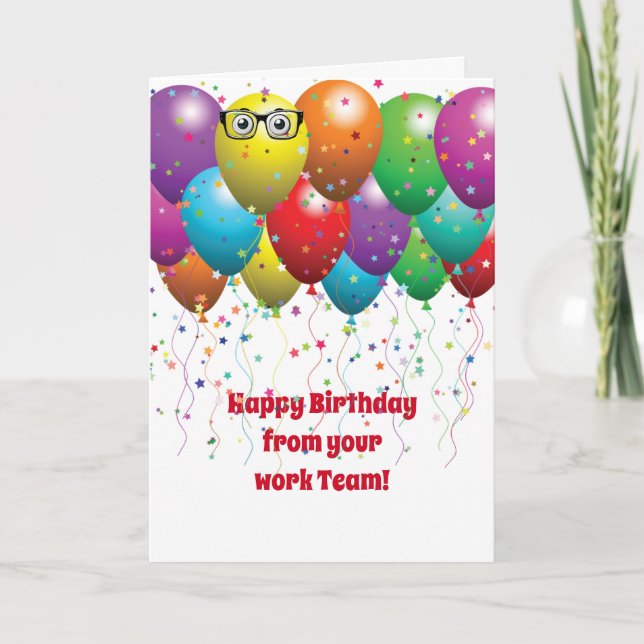 Alles- Gute zum Geburtstagballone von den Karte (Vorderseite)