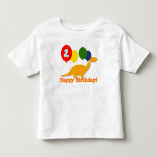 Alles- Gute zum Geburtstagdinosaurier 2 Jahre Kleinkind T-shirt