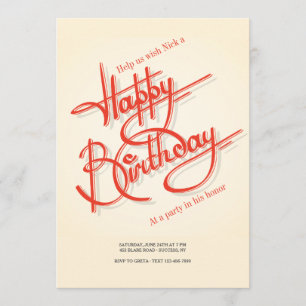 Alles- Gute zum Geburtstageinladung Einladung