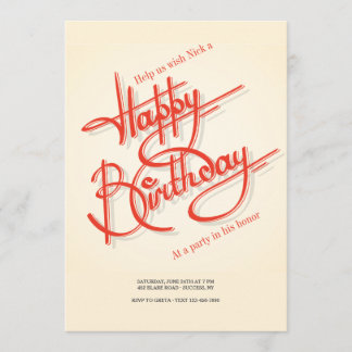 Alles- Gute zum Geburtstageinladung Einladung