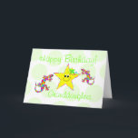 Alles- Gute zum Geburtstagenkelin Karte<br><div class="desc">Es ist ein Regenbogen Salamander! Sidney ist ein fantasievoller Wiedergabeentwurf des Spaßes. Unterhaltende Geburtstagskarte für die Kinder sind in der Hauptrolle und helle Blumen fügen eine spezielle Touch für Mädchen hinzu. Um diese Karte zu personifizieren fügen Sie Namen Front hinzu und Innere-Vers kann in der Schablone geändert werden. Ursprüngliche Kunst...</div>