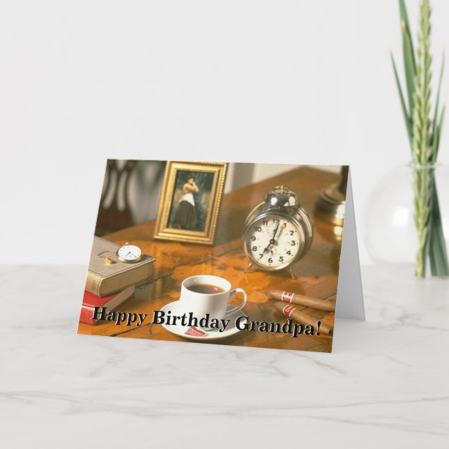 Alles- Gute zum Geburtstaggroßvater 1 Karte (Vorderseite)