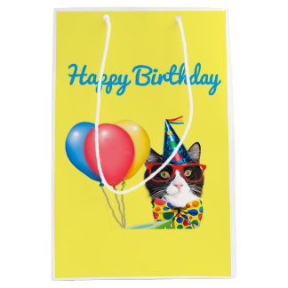 Alles- Gute zum Geburtstagkatze Mittlere Geschenktüte