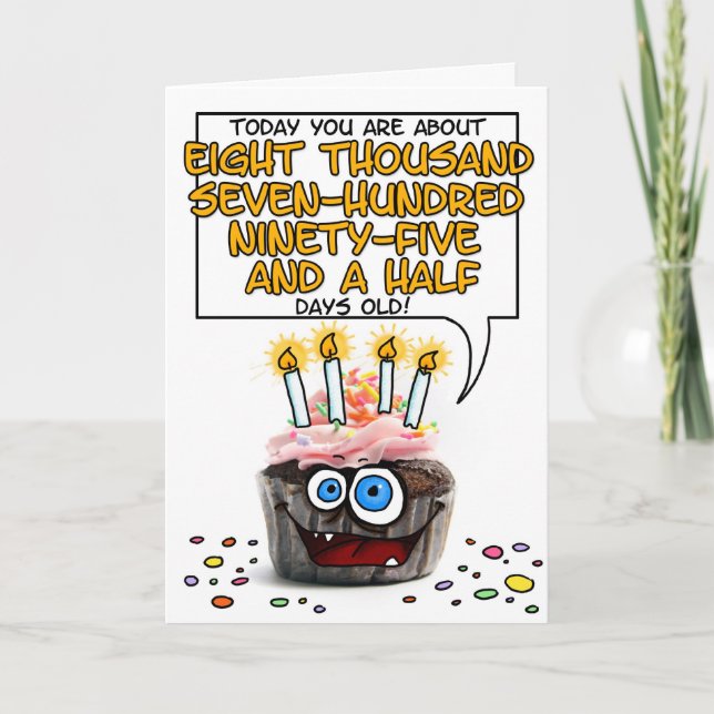 Alles- Gute zum Geburtstagkleiner kuchen - 24 Karte (Vorderseite)