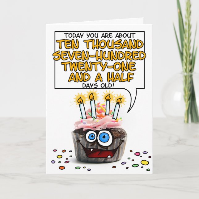 Alles- Gute zum Geburtstagkleiner kuchen - 29 Karte (Vorderseite)