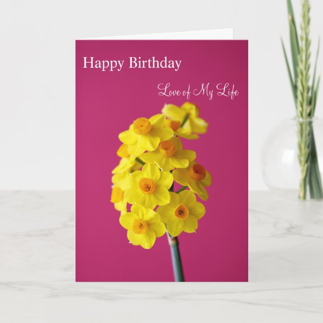 Alles- Gute zum GeburtstagLiebe meines Lebens Karte (Vorderseite)