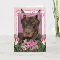 Alles- Gute zum GeburtstagMama - Dobermann -