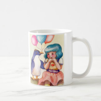 Alles- Gute zum GeburtstagPinguin und Mädchen Tasse