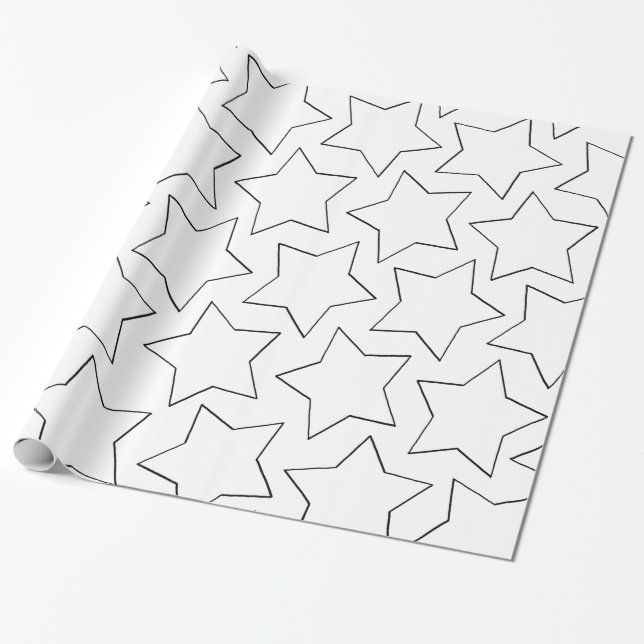 Alles Gute zum Geburtstagsterne Geschenkpapier (Ungerollt)