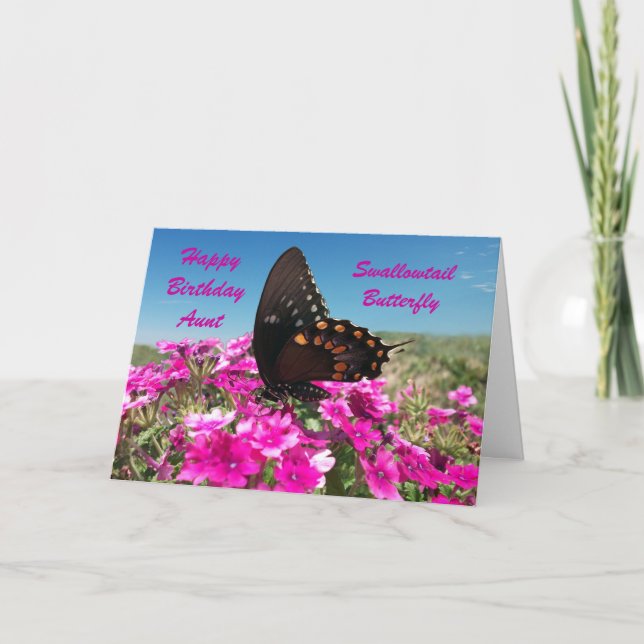 Alles- Gute zum Geburtstagtante Karte (Vorderseite)