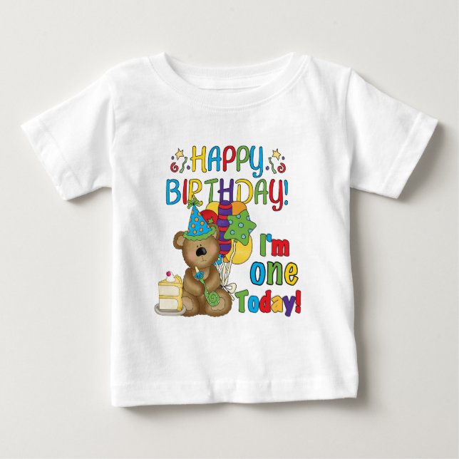 Alles Gute zum Geburtstagteddy-Bärn-1. T - Shirts (Vorderseite)