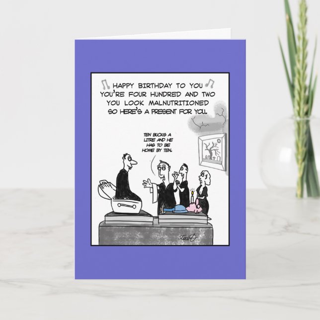 Alles- Gute zum GeburtstagVampirskarte Karte (Vorderseite)