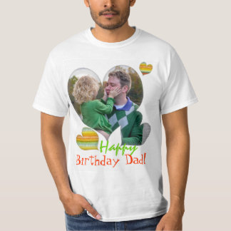 Alles- Gute zum GeburtstagVater-Foto-Herz-T - T-Shirt