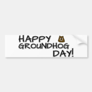 Alles Gute zum Groundhog Day! Autoaufkleber