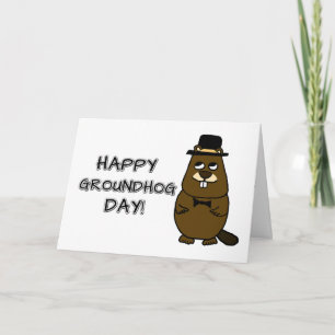 Alles Gute zum Groundhog Day! Karte