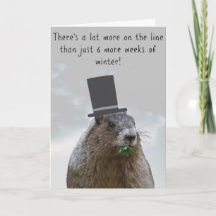 Alles Gute zum Groundhog Day! Karte