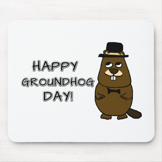 Alles Gute zum Groundhog Day! Mousepad (Vorne)
